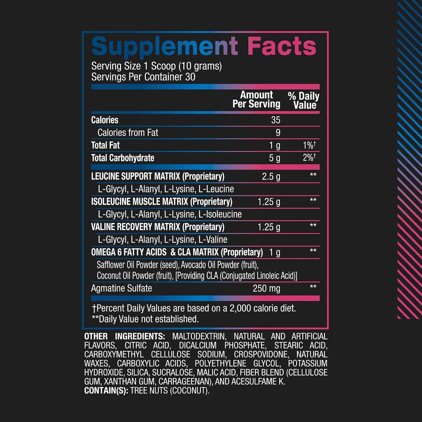 Best BCAA Powder - Muscle Recovery Support - Branched Chain Amino Acids | Building Blocks of Protein and Muscle - Post Workout Recovery – Hydration - Blue Raspberry, 30 Servings