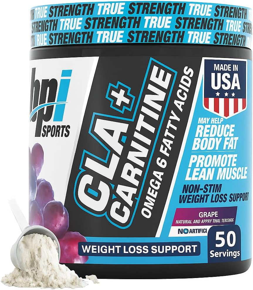 Cla+Carnitine – CLA L Carnitine & Linoleic Acid – L Carnitine Supplement for Weight Loss, Metabolism & Lean Muscle – Caffeine Free – Grape – 50 Servings – 12.34 Oz