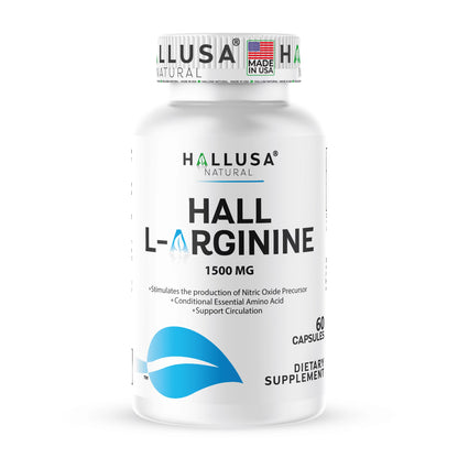 L-Arginine Nitric Oxide Supplement for Heart & Athletic Health 60 Capsules