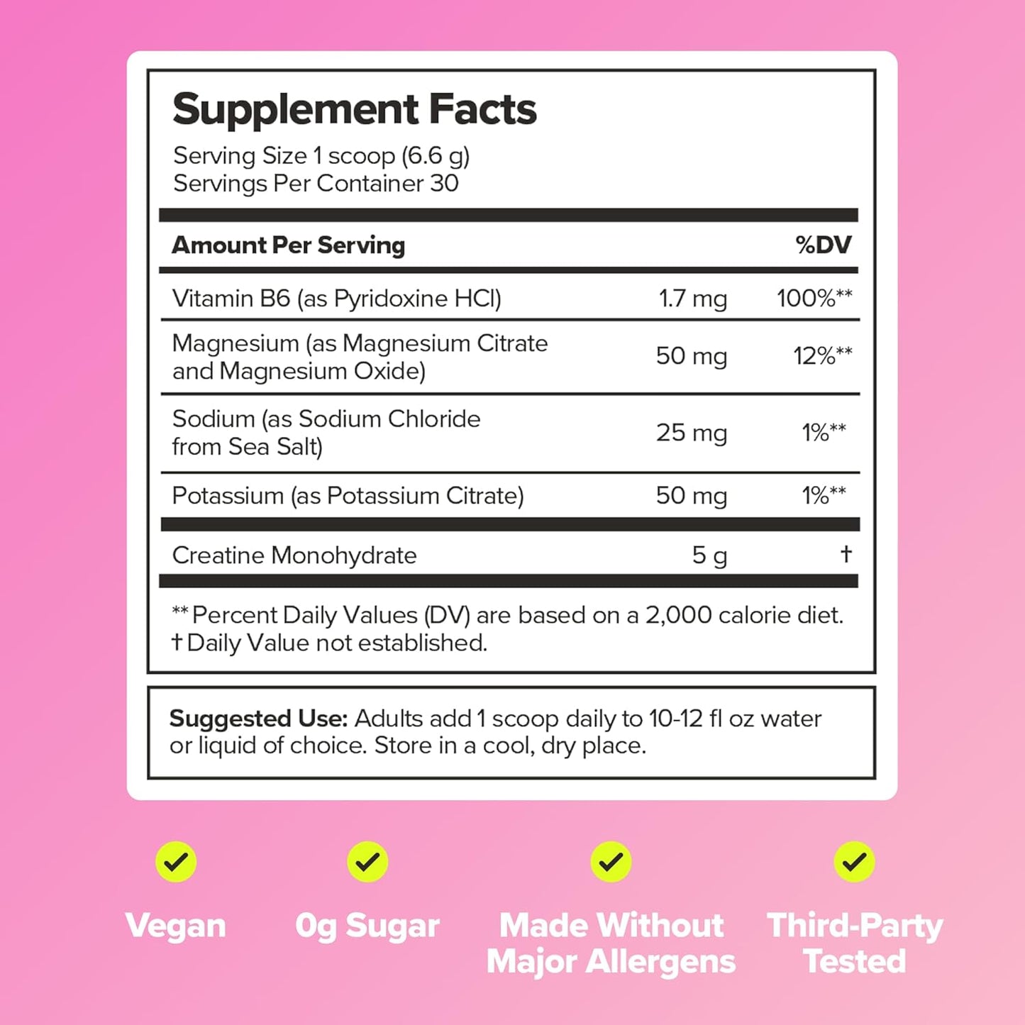 FLO Women’S Creatine + Electrolytes Drink Mix – Daily Support for Women’S Strength & Tone, Fitness Recovery, and Brain Health – with Creatine Monohydrate and Electrolytes – 30 Servings