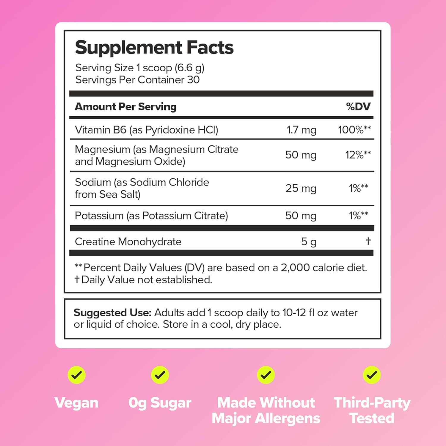 FLO Women’S Creatine + Electrolytes Drink Mix – Daily Support for Women’S Strength & Tone, Fitness Recovery, and Brain Health – with Creatine Monohydrate and Electrolytes – 30 Servings
